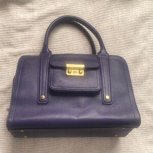 Elegant Purple Leather Handbag Target x Phillip Lim